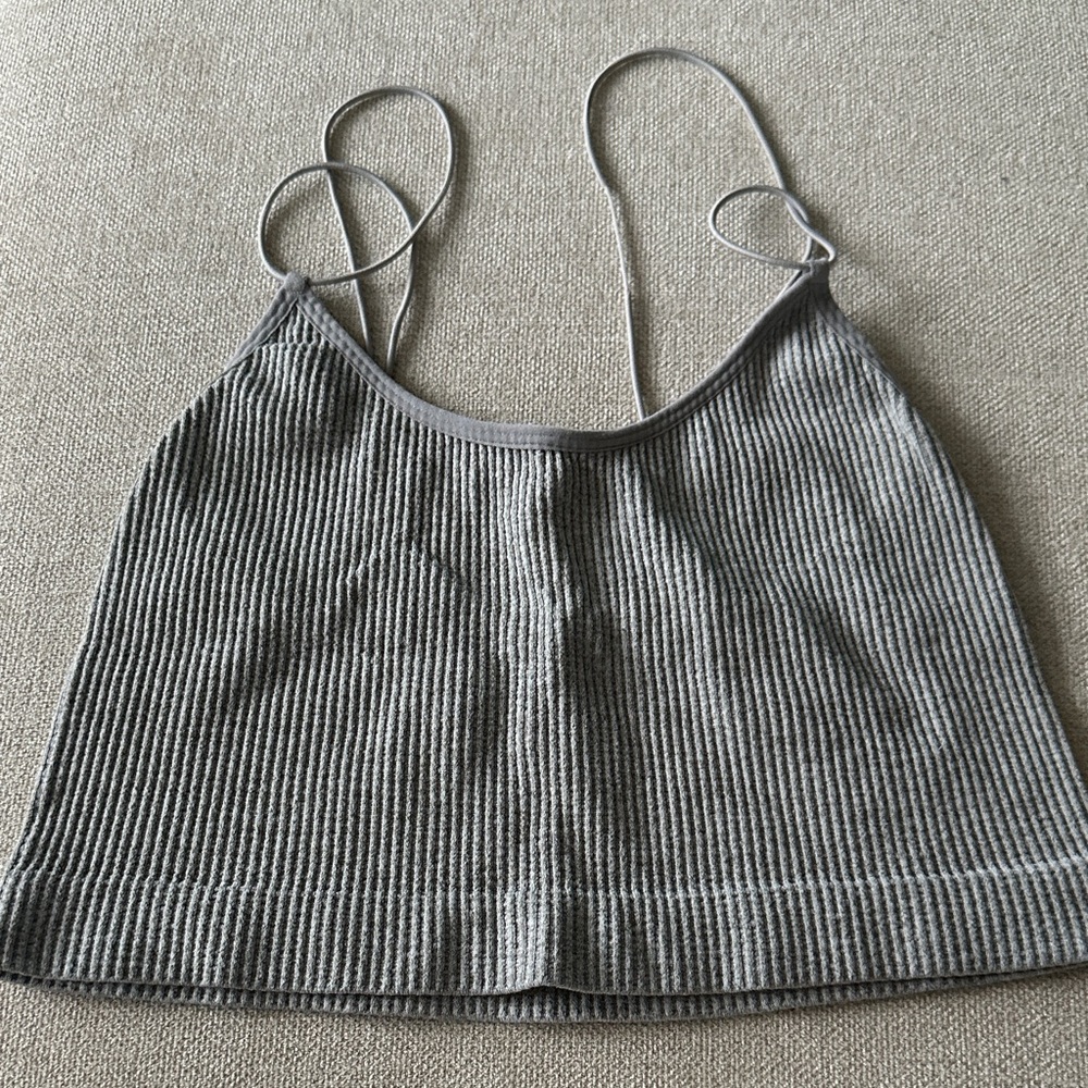 Forever 21 Gray Ribbed Camisole